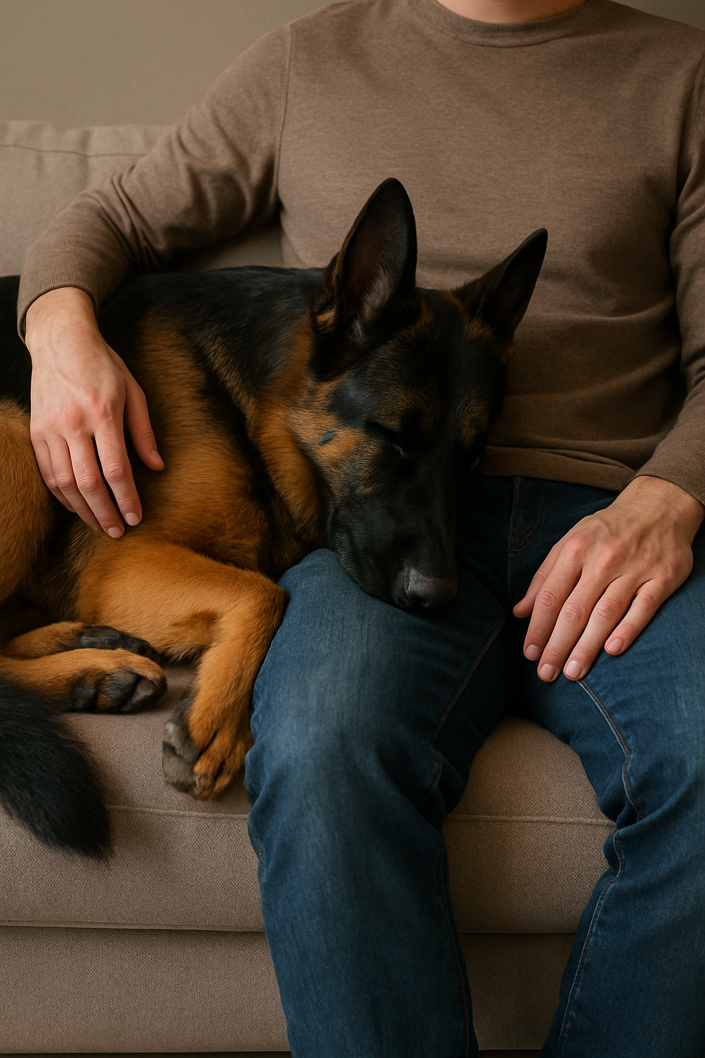 Descubre por qué tu perro busca tanto el contacto físico, los beneficios emocionales de acurrucarse contigo y cómo fortalece el vínculo con tu Pastor Alemán. Blog oficial de un criador profesional en Canarias.