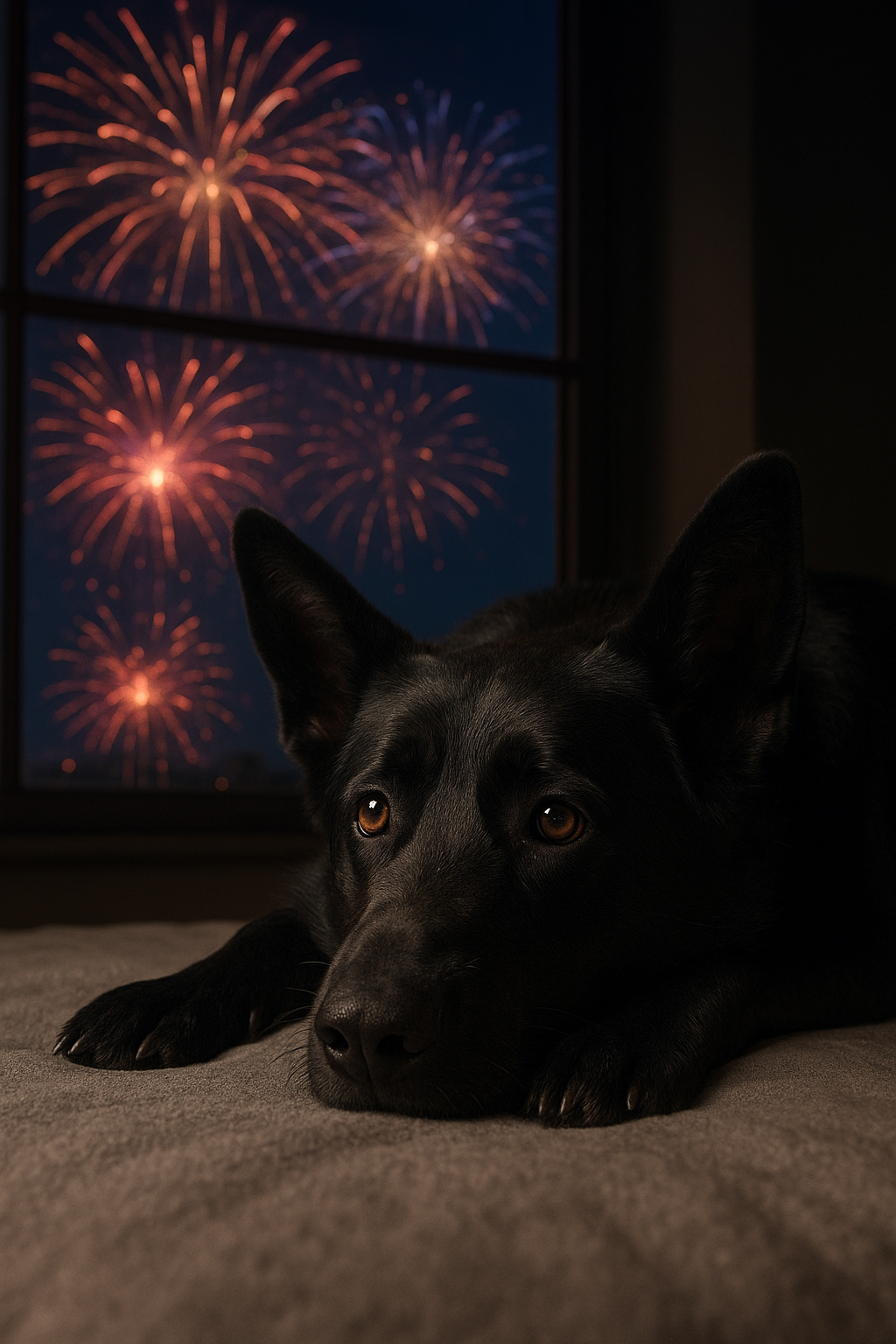 Cómo afectan los fuegos artificiales a perros